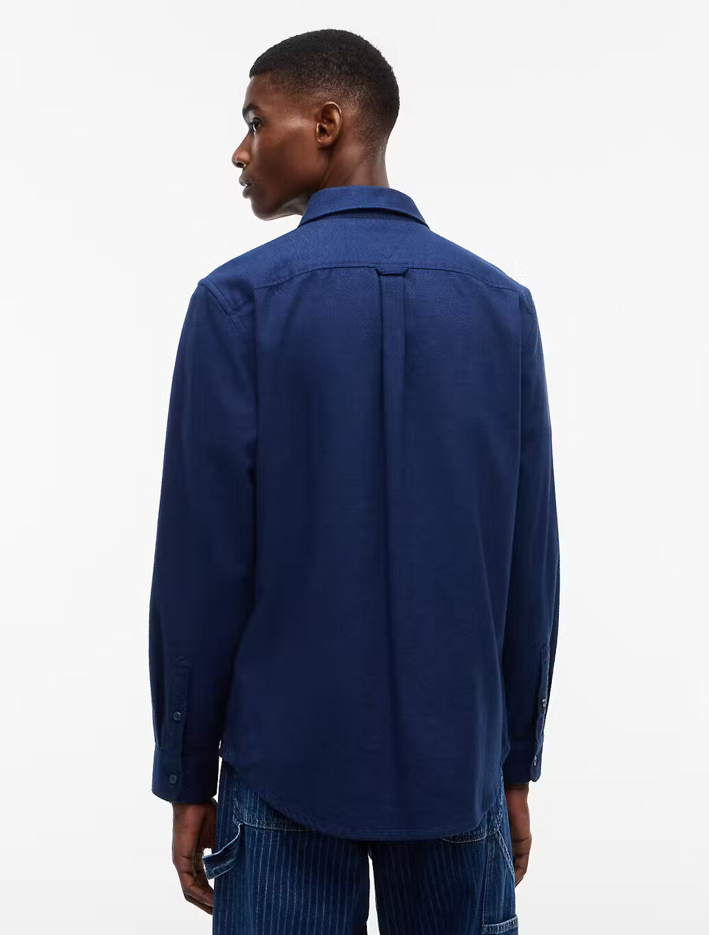 Tommy Jeans Regular Fit Flannel Shirt in Dark Blue