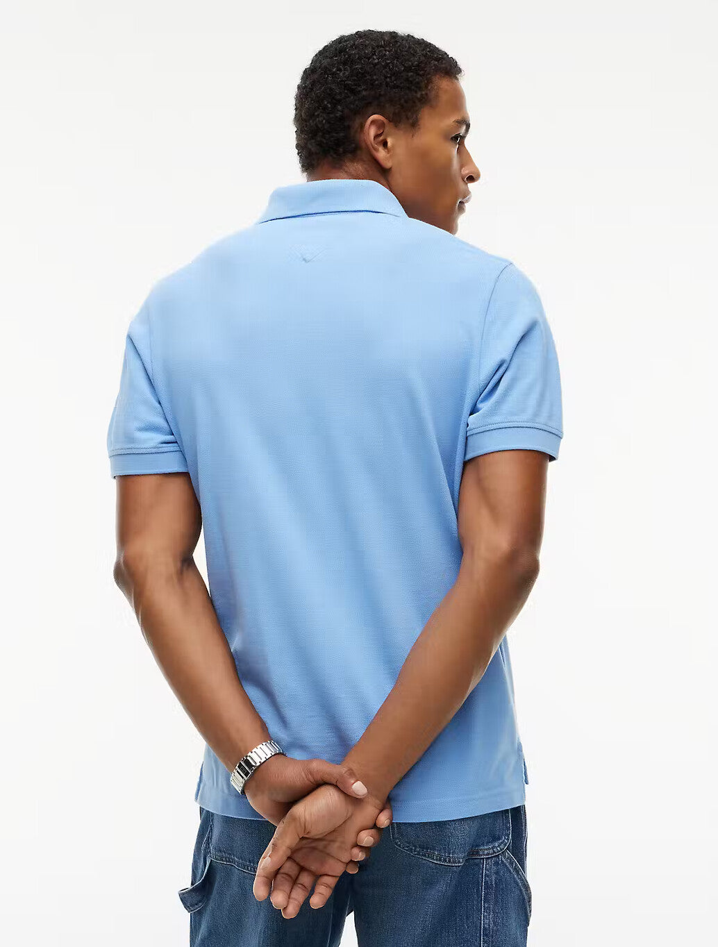 Tommy Jeans Regular Fit Polo Shirt in Blue