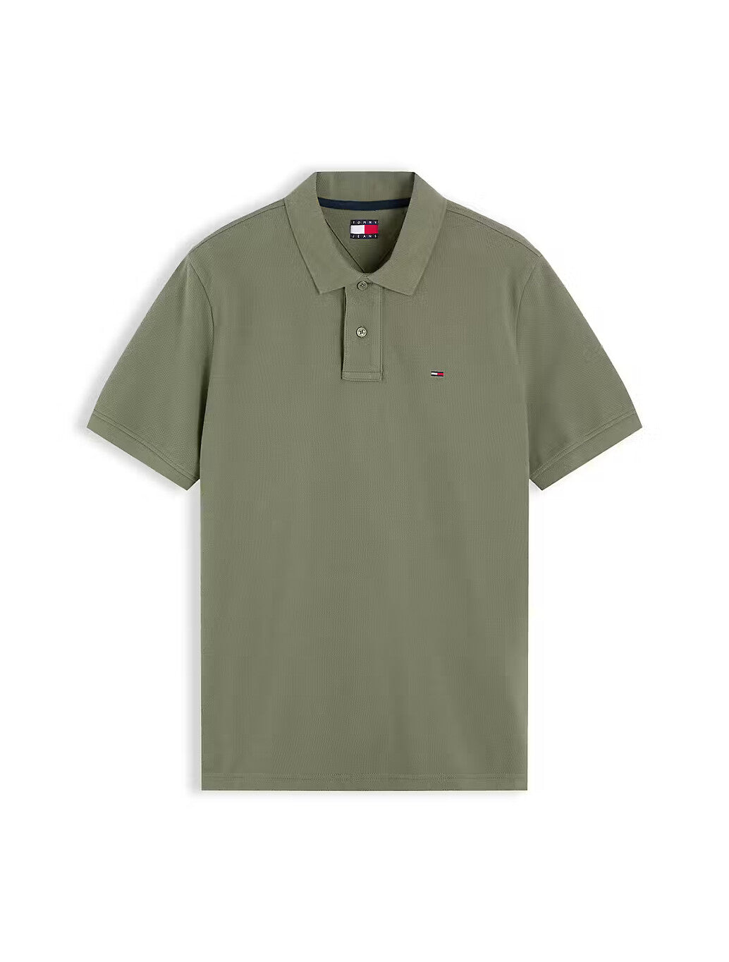 Tommy Jeans Regular Fit Polo Shirt in Khaki