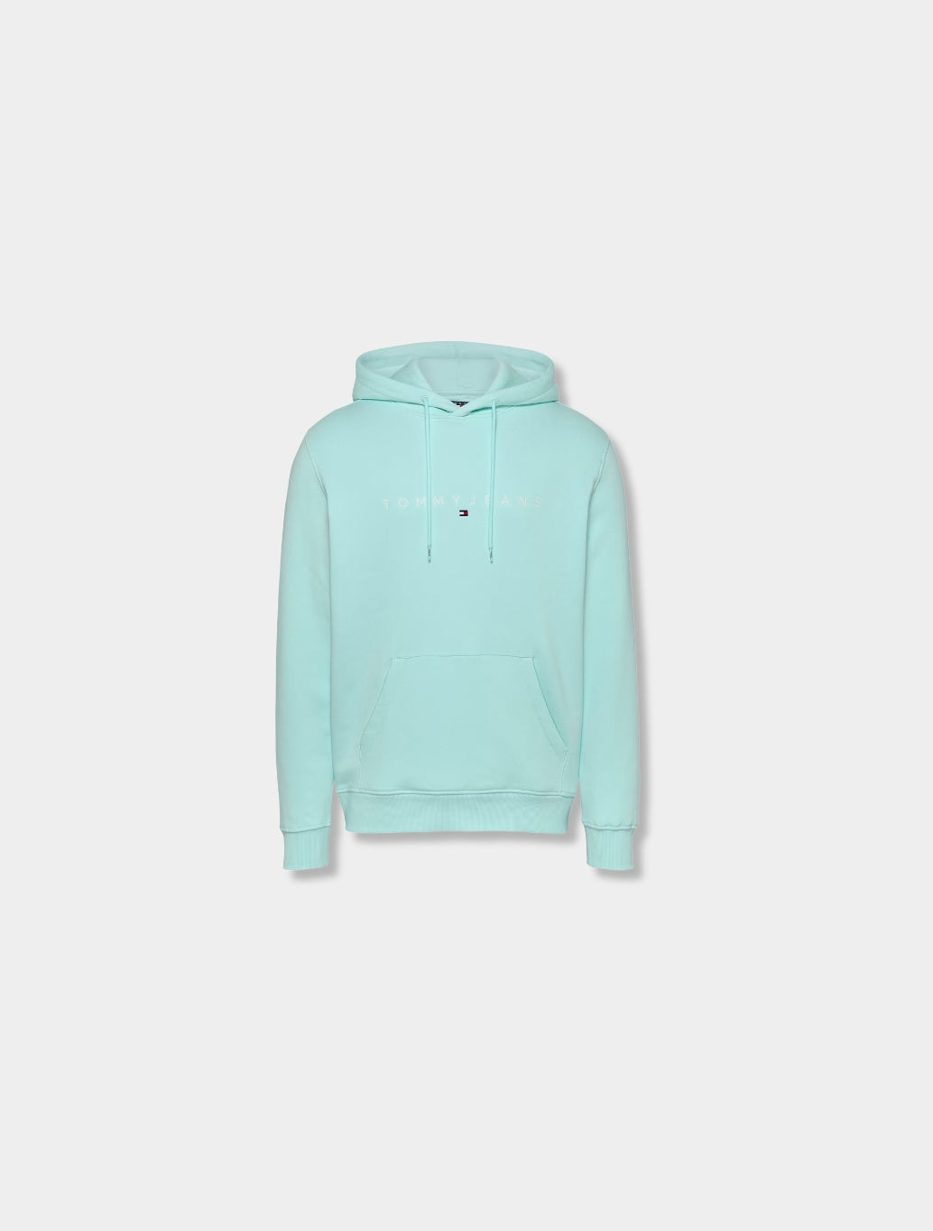 Tommy Jeans - Regular Linear Logo Hoodie - Mint Green