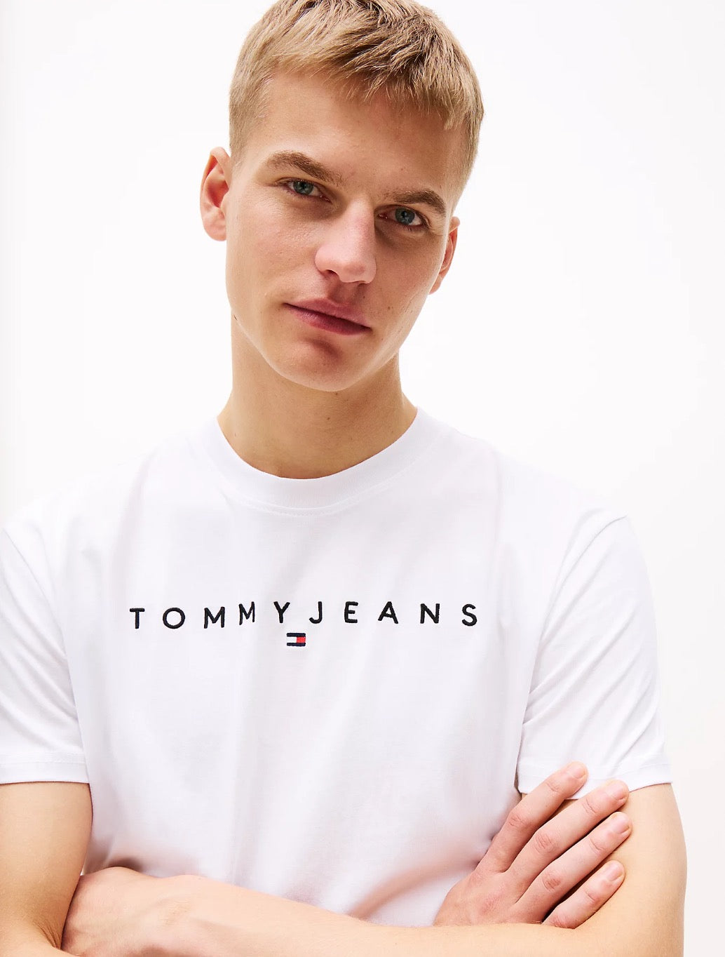 Tommy Jeans - Regular Linear Logo T-Shirt - White