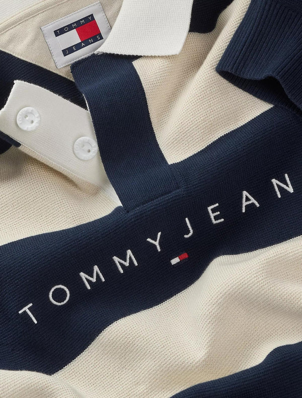 Tommy Jeans - Knit Rugby Top - Navy Stripe