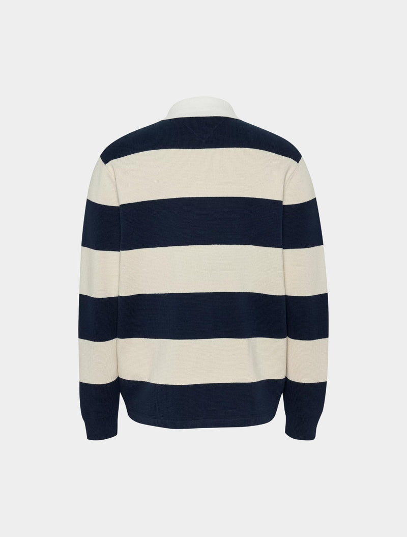 Tommy Jeans - Knit Rugby Top - Navy Stripe