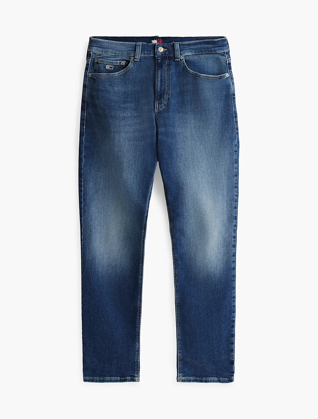Tommy Jeans Ryan Slim Straight Jeans in Denim Blue
