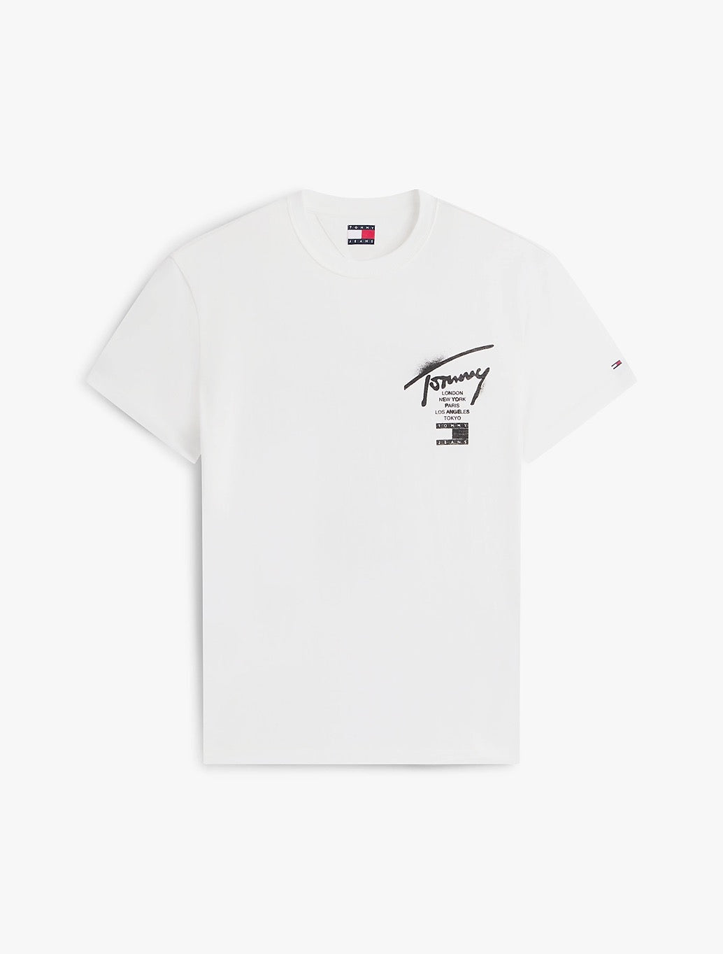 Tommy Jeans - Signature Back Logo Jersey T-Shirt - White