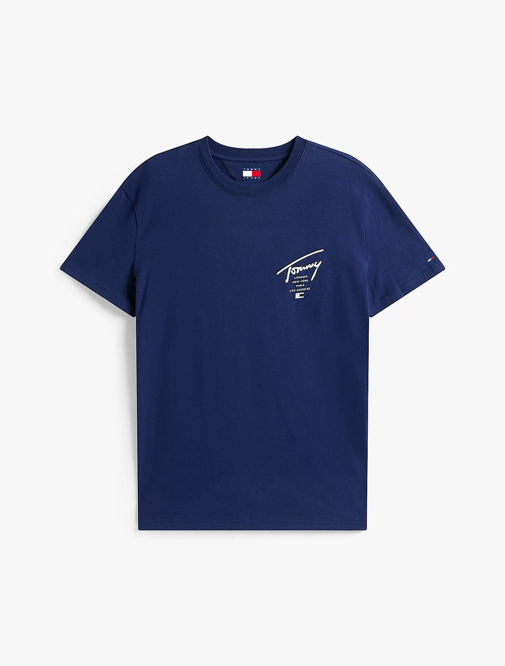 Tommy Jeans - Signature Back Logo Jersey T-Shirt - Navy