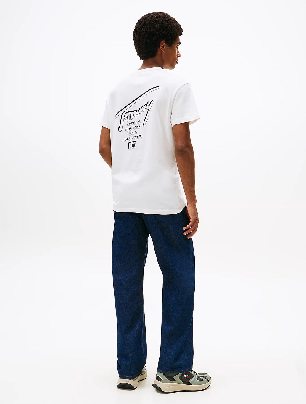 Tommy Jeans - Signature Back Logo Jersey T-Shirt - Off White