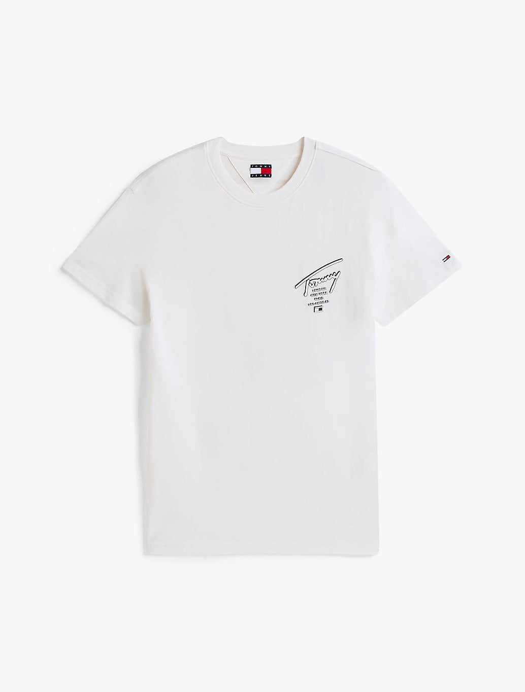 Tommy Jeans - Signature Back Logo Jersey T-Shirt - Off White