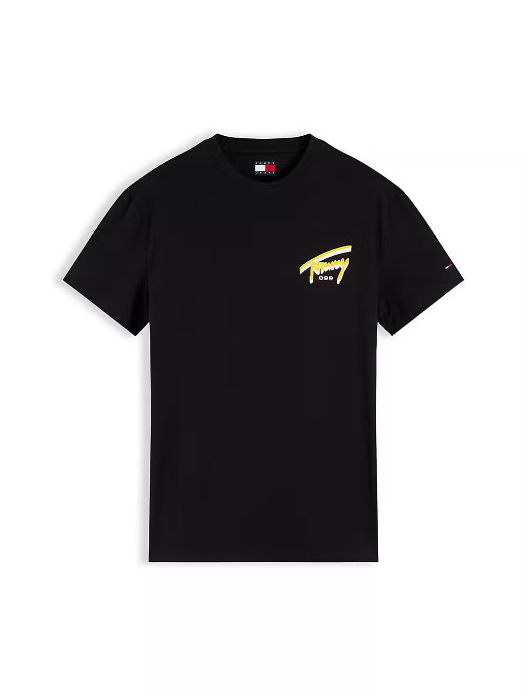 Tommy Jeans Signature Back Logo Jersey T-Shirt in Black