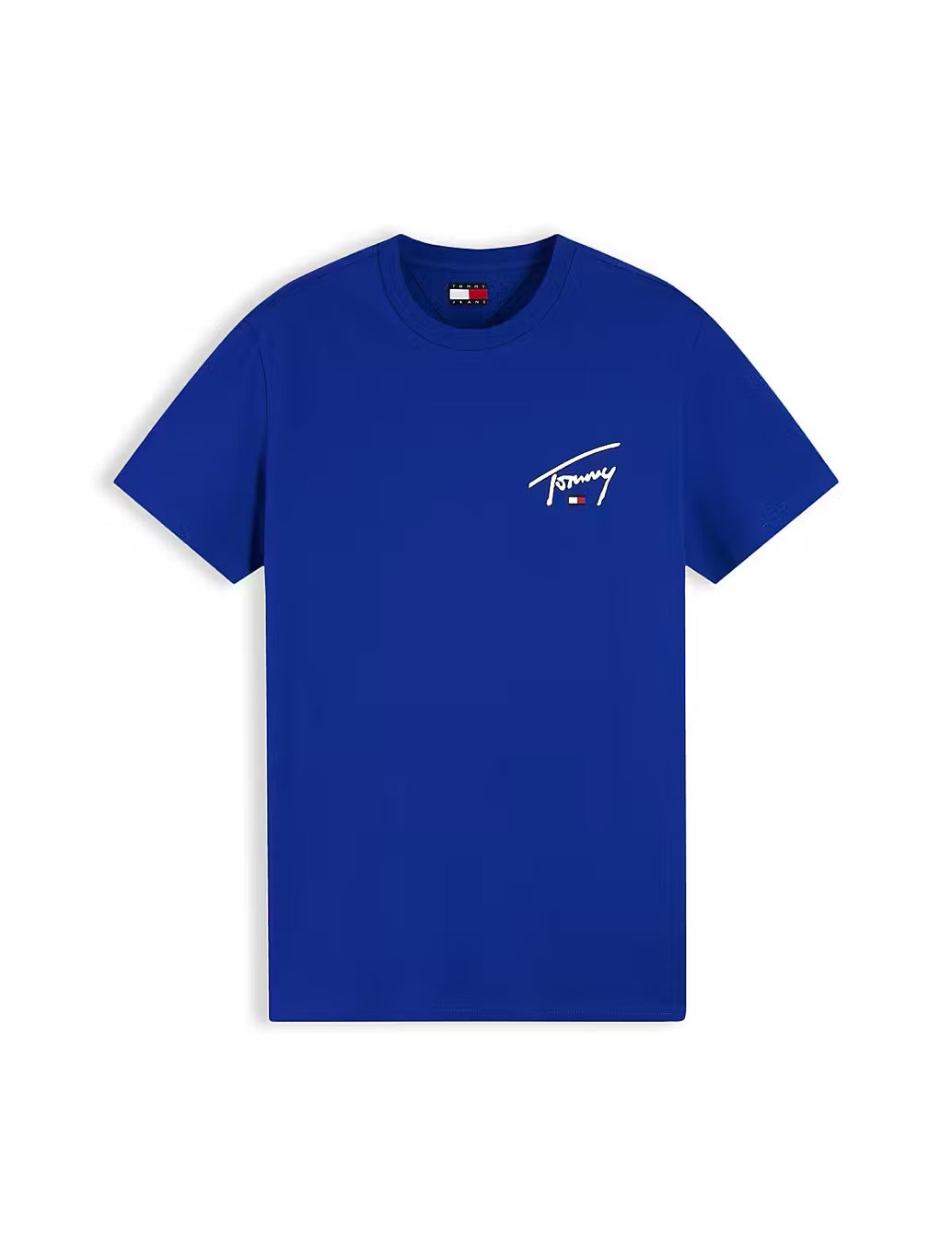 Tommy Jeans Signature Chest T-Shirt in Dark Blue