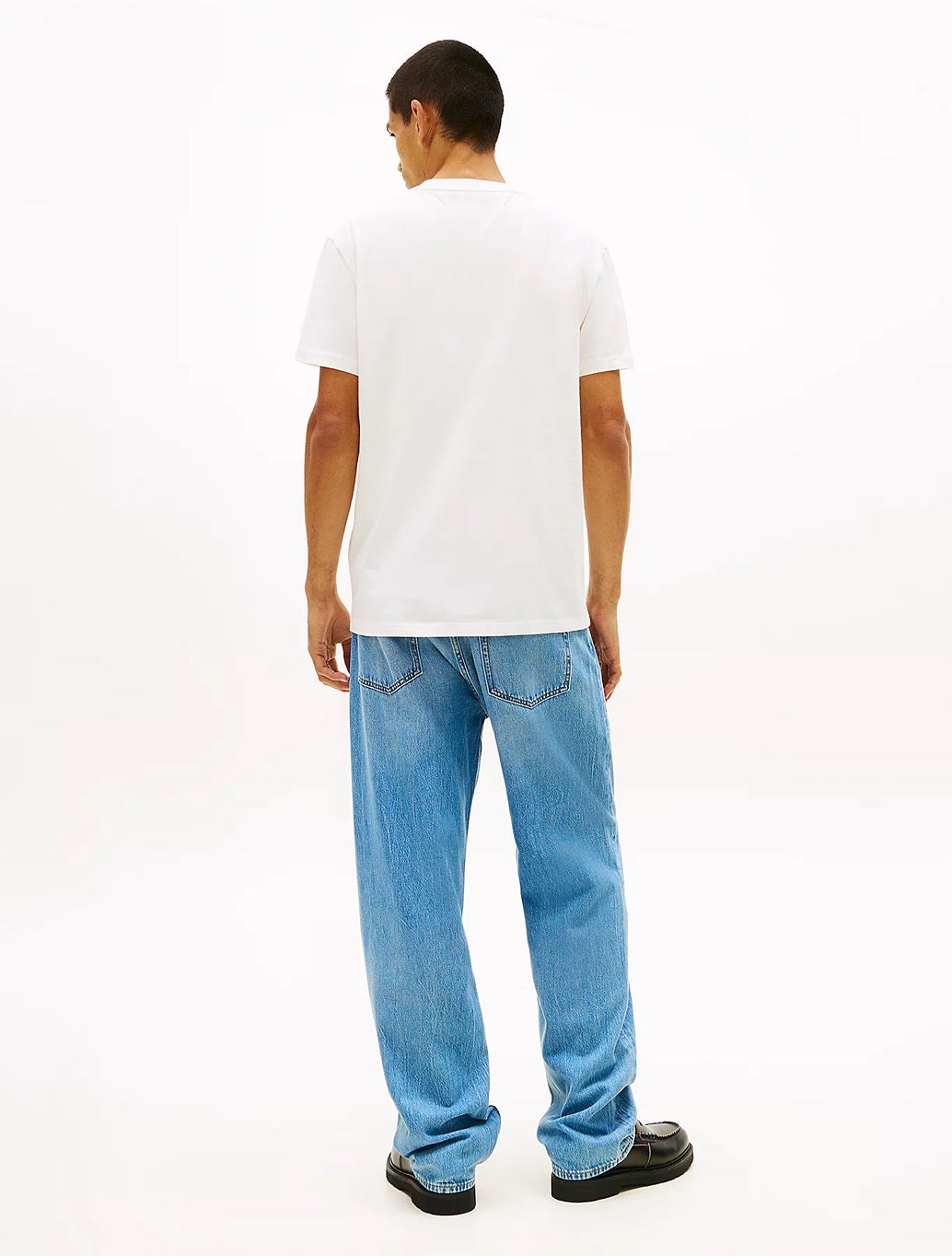 Tommy Jeans - Signature Logo Jersey T-Shirt - White