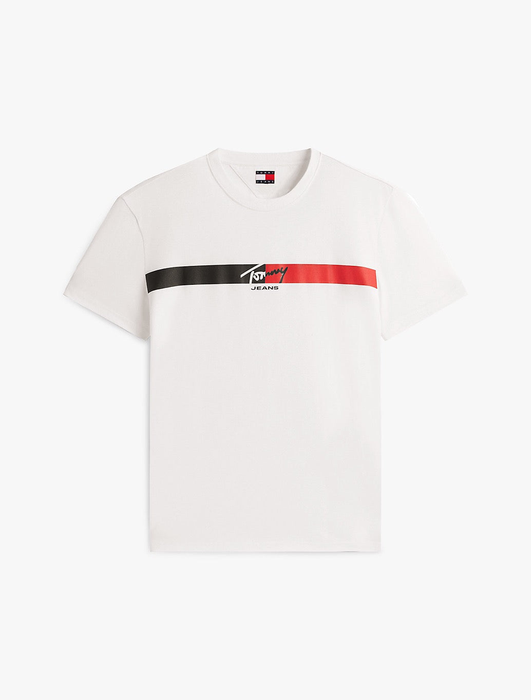 Tommy Jeans - Signature Logo Jersey T-Shirt - White