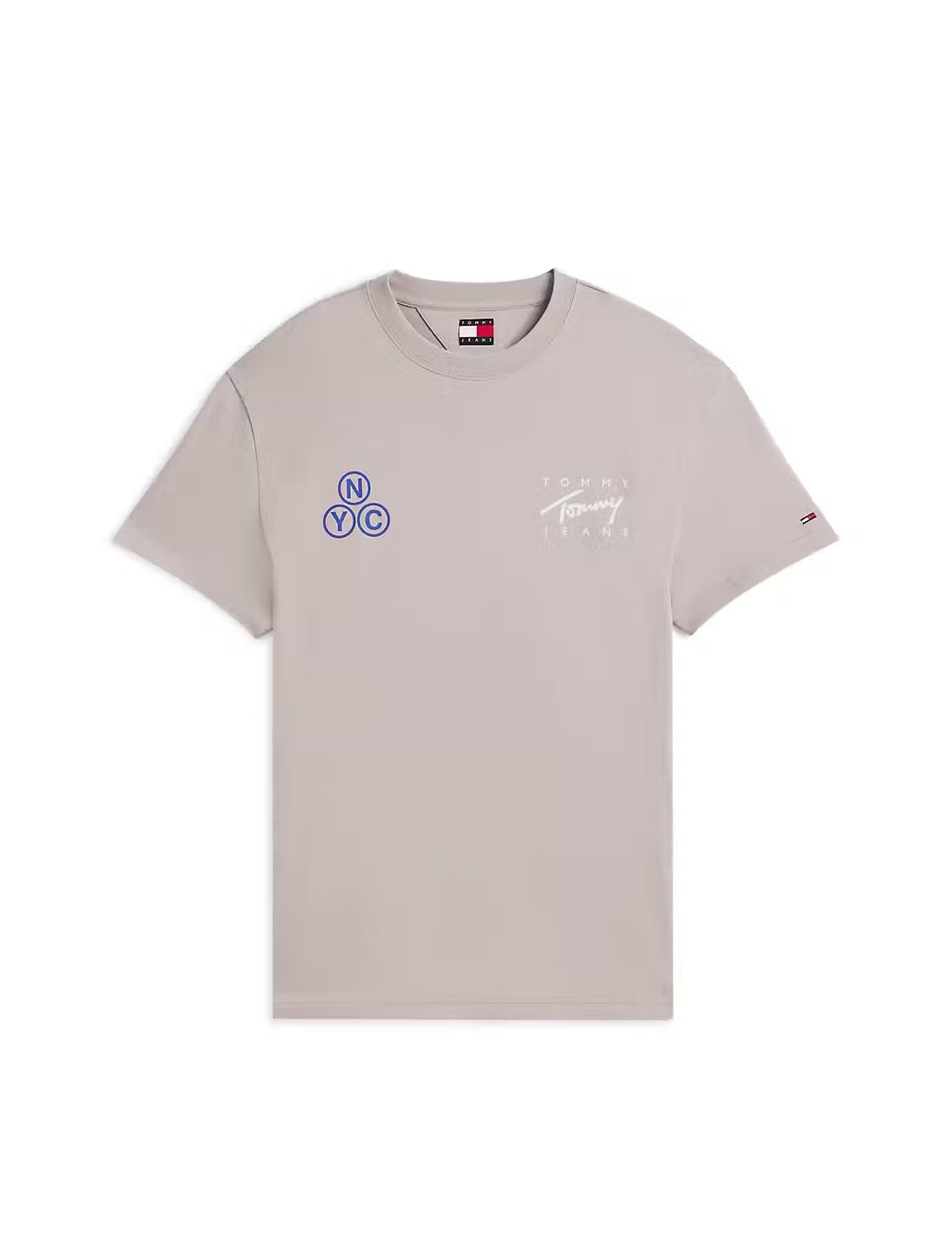 Tommy Jeans Signature Play T-Shirt in Light Brown