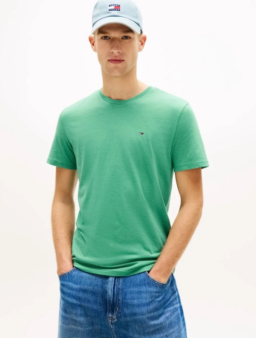 Tommy Jeans Extra Slim Fit T-Shirt in Green