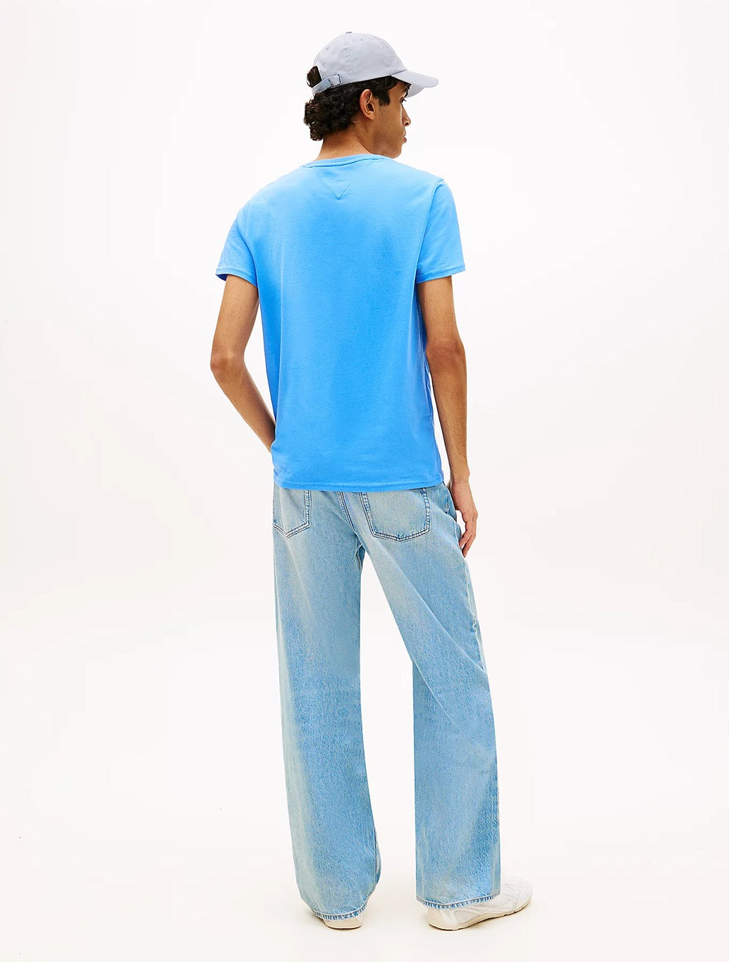 Tommy Jeans Extra Slim Fit T-Shirt in Light Blue