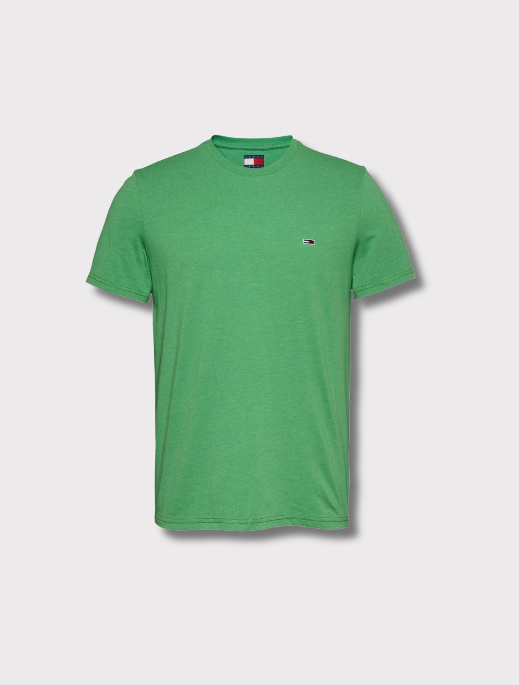Tommy Jeans - Slim Jaspe Crew Neck T-Shirt - Green