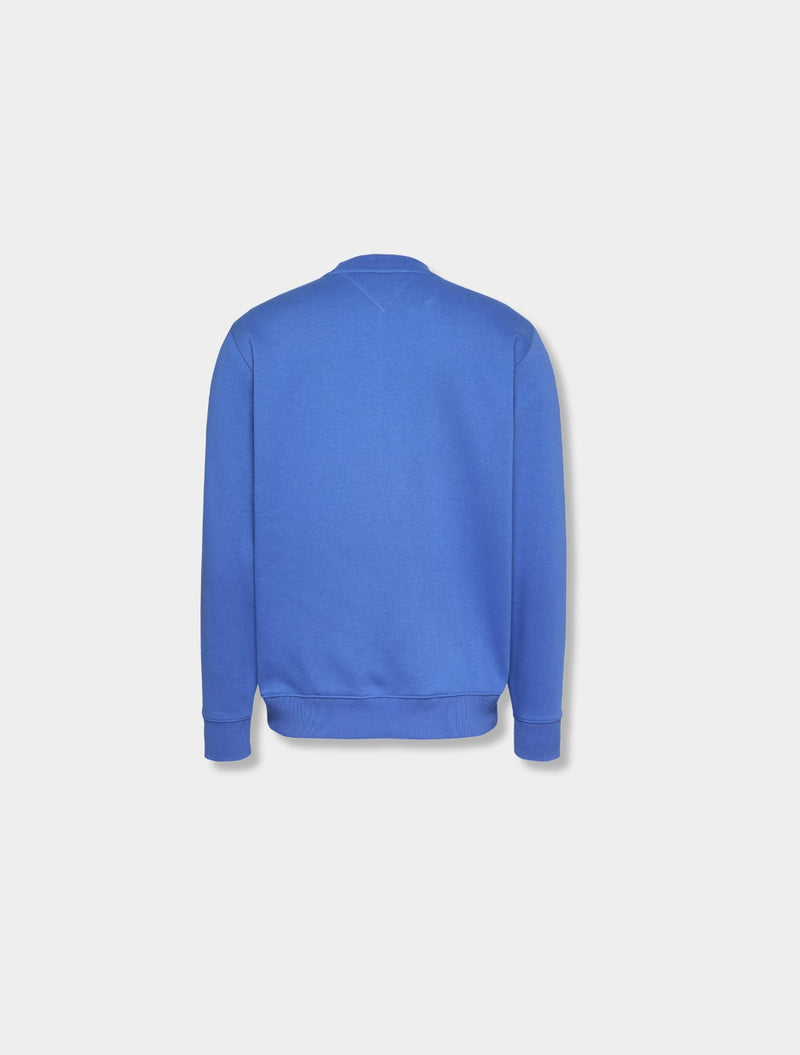 Tommy Jeans - Small Flag Crew Neck Sweatshirt - Blue