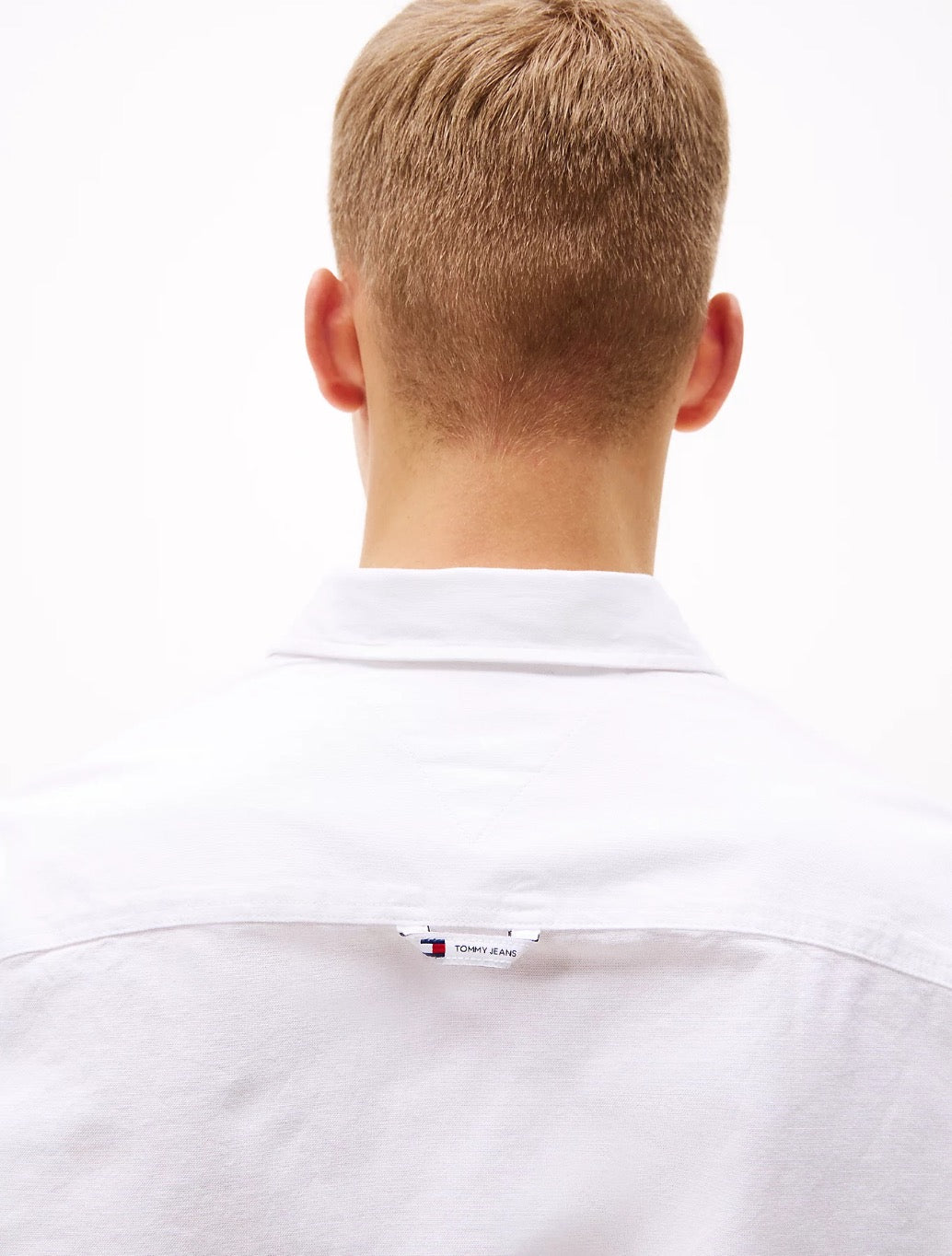 Tommy Jeans - Stretch Oxford Cotton Slim Fit Shirt - White
