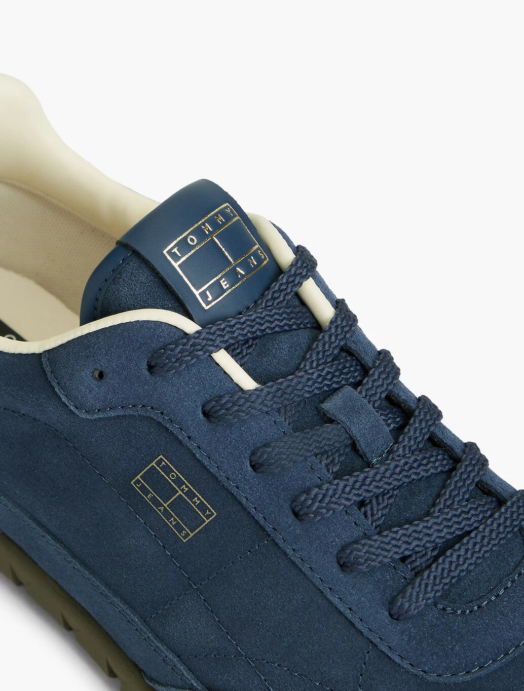 Tommy Jeans Suede Low Profile Trainers in Navy