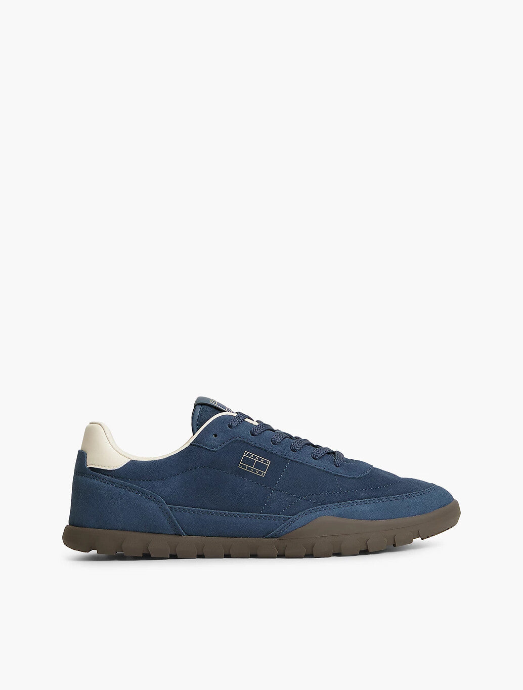 Tommy Jeans Suede Low Profile Trainers in Navy