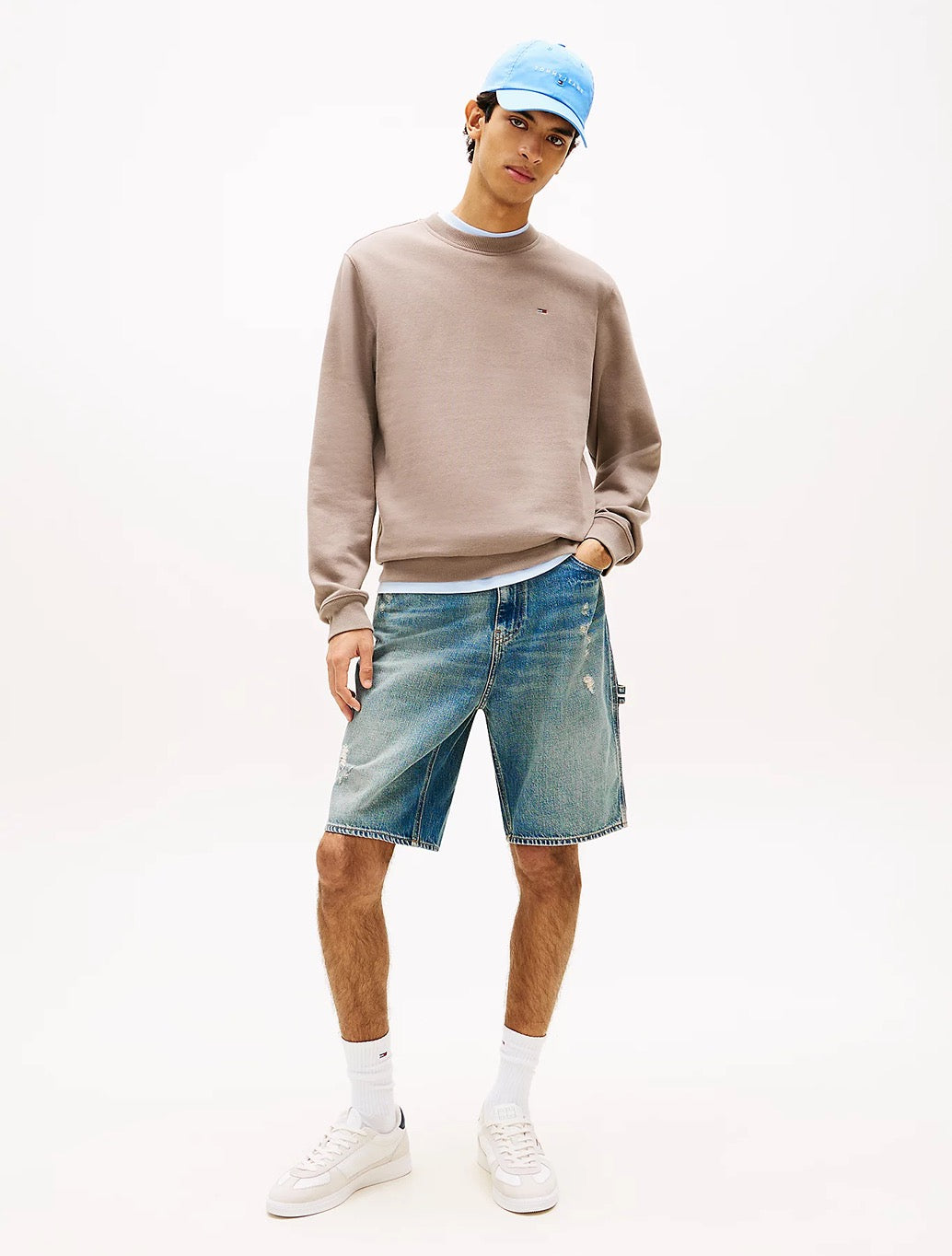 Tommy Jeans - Brushed Fleece Sweatshirt - Light Brown