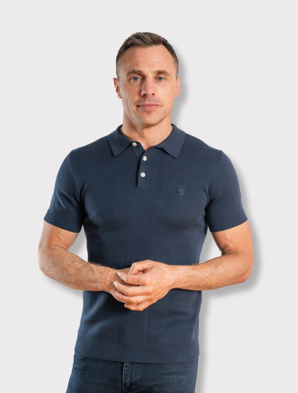 XV Kings - Sunnybanks Knit Polo Top - Navy