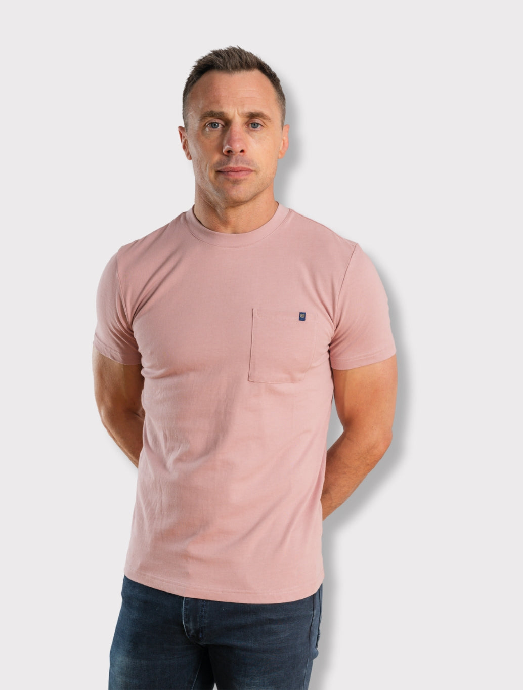 XV Kings - Warlock Crew Neck Pocket T-Shirt - Dusty Pink