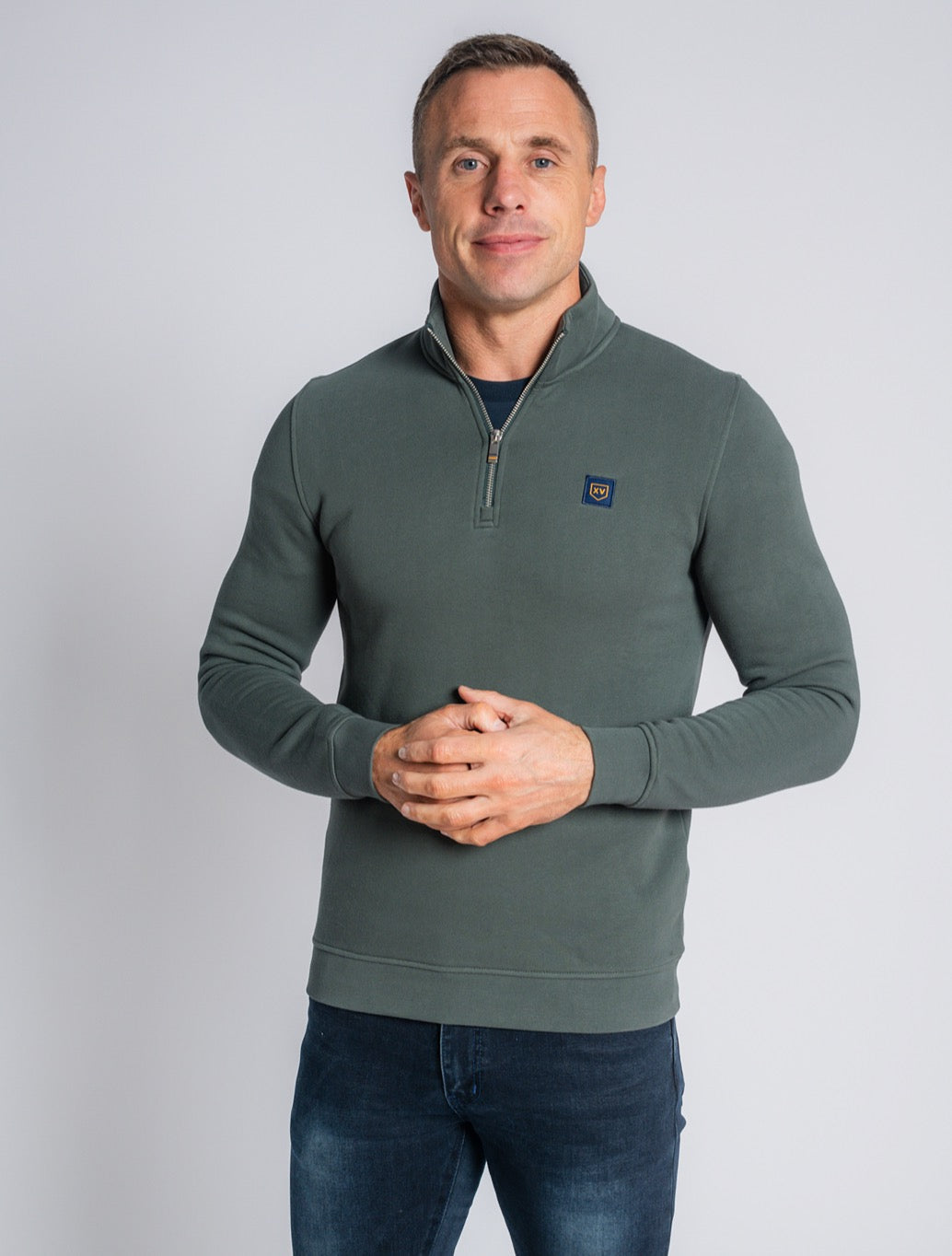 XV Kings - Danvers Quarter Zip Sweat - Grey