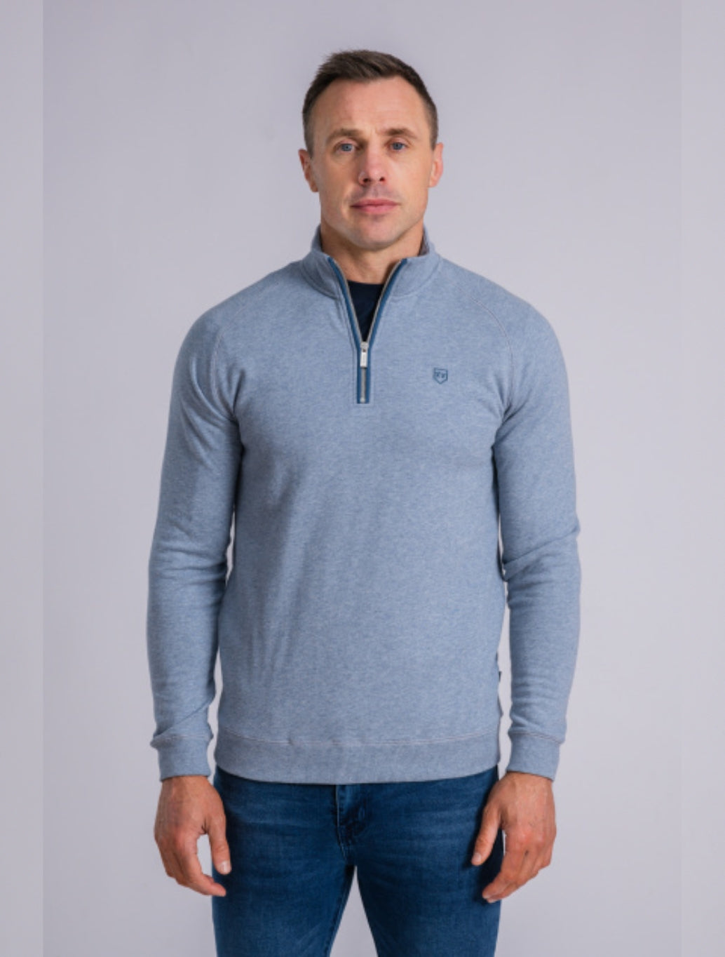 XV Kings Falcons Zip Sweatshirt in Light Blue