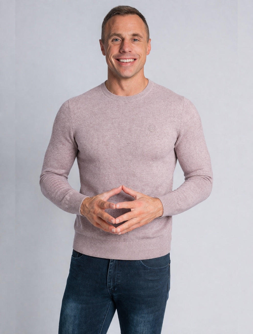 XV Kings Kinsale Crew Neck Knit in Light Blush