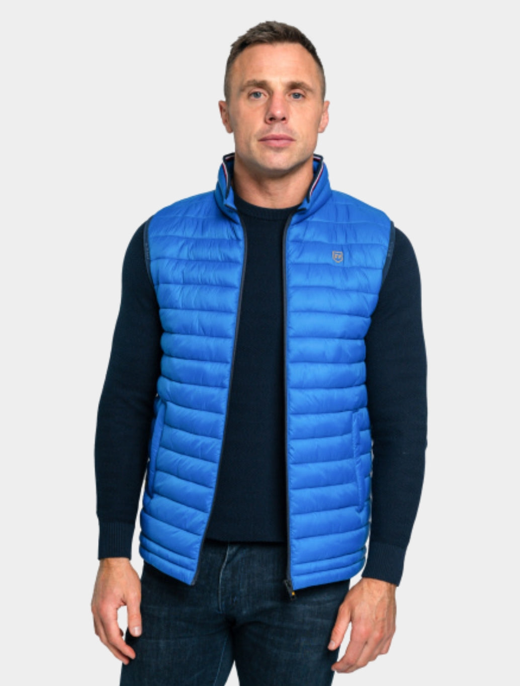 XV Kings - Newland Rib Gilet - Blue