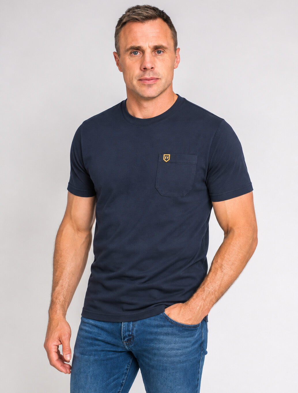 XV Kings Stormfront Pocket T-Shirt in Deep Ocean