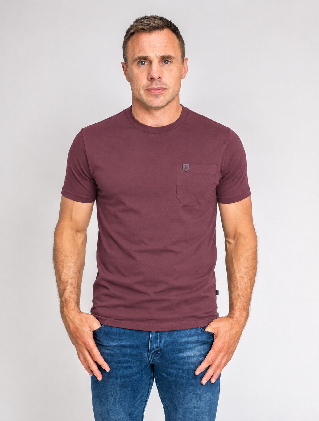XV Kings Stormfront Pocket T-Shirt in Plummed