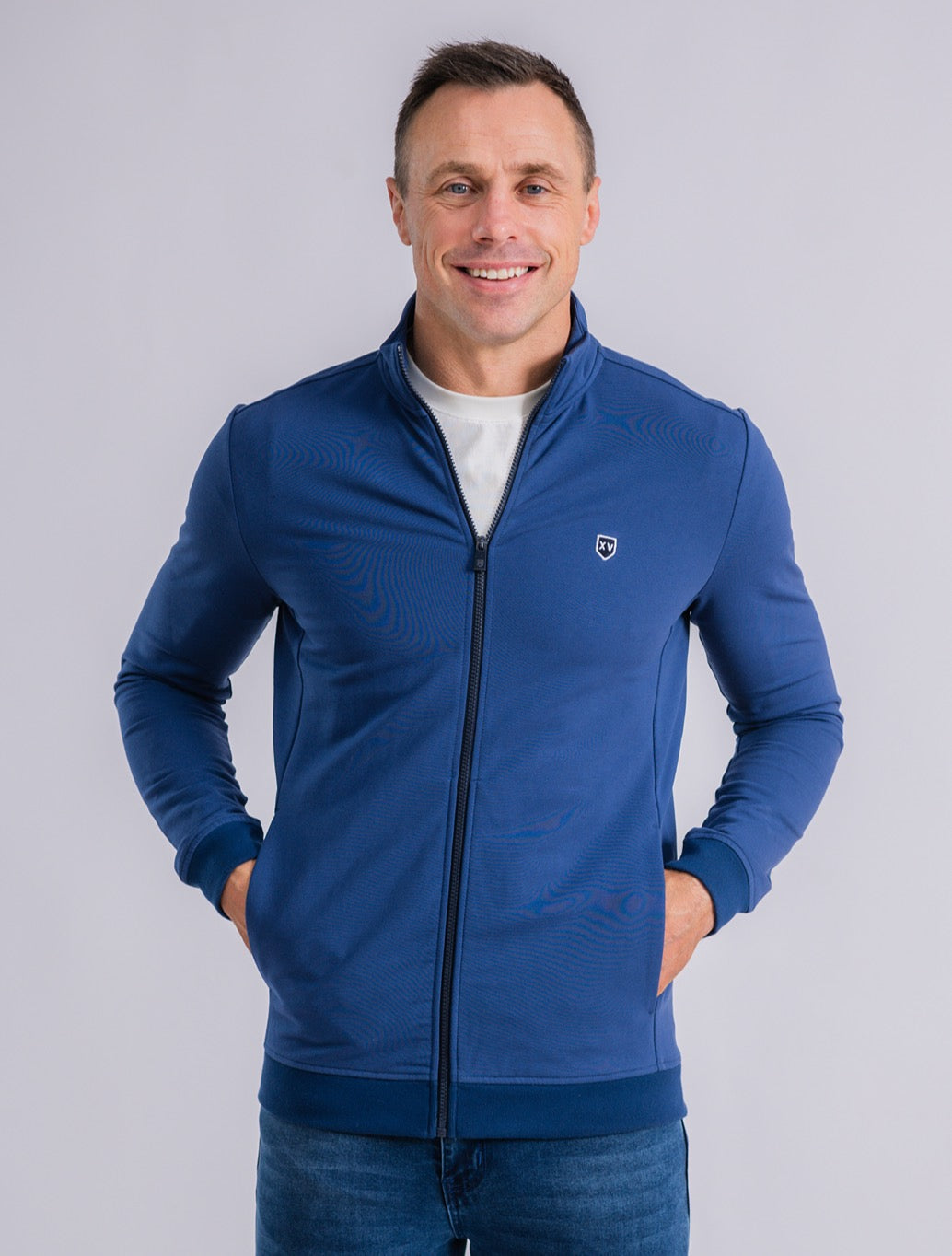 XV Kings Western Zip Top in Dark Blue