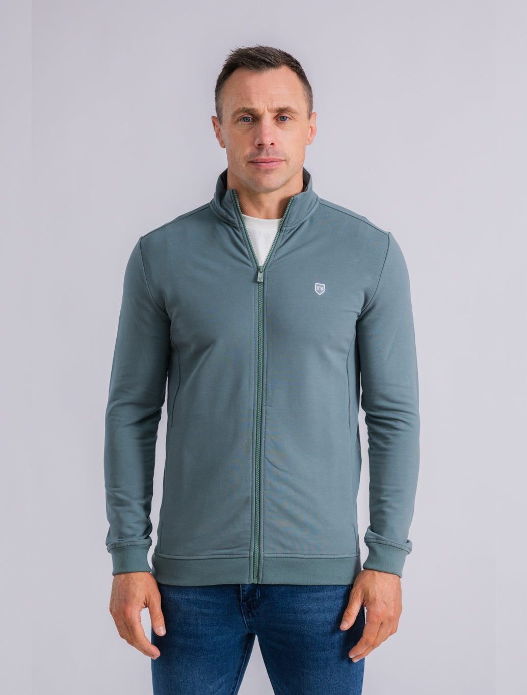 XV Kings Western Zip Top in Light Khaki