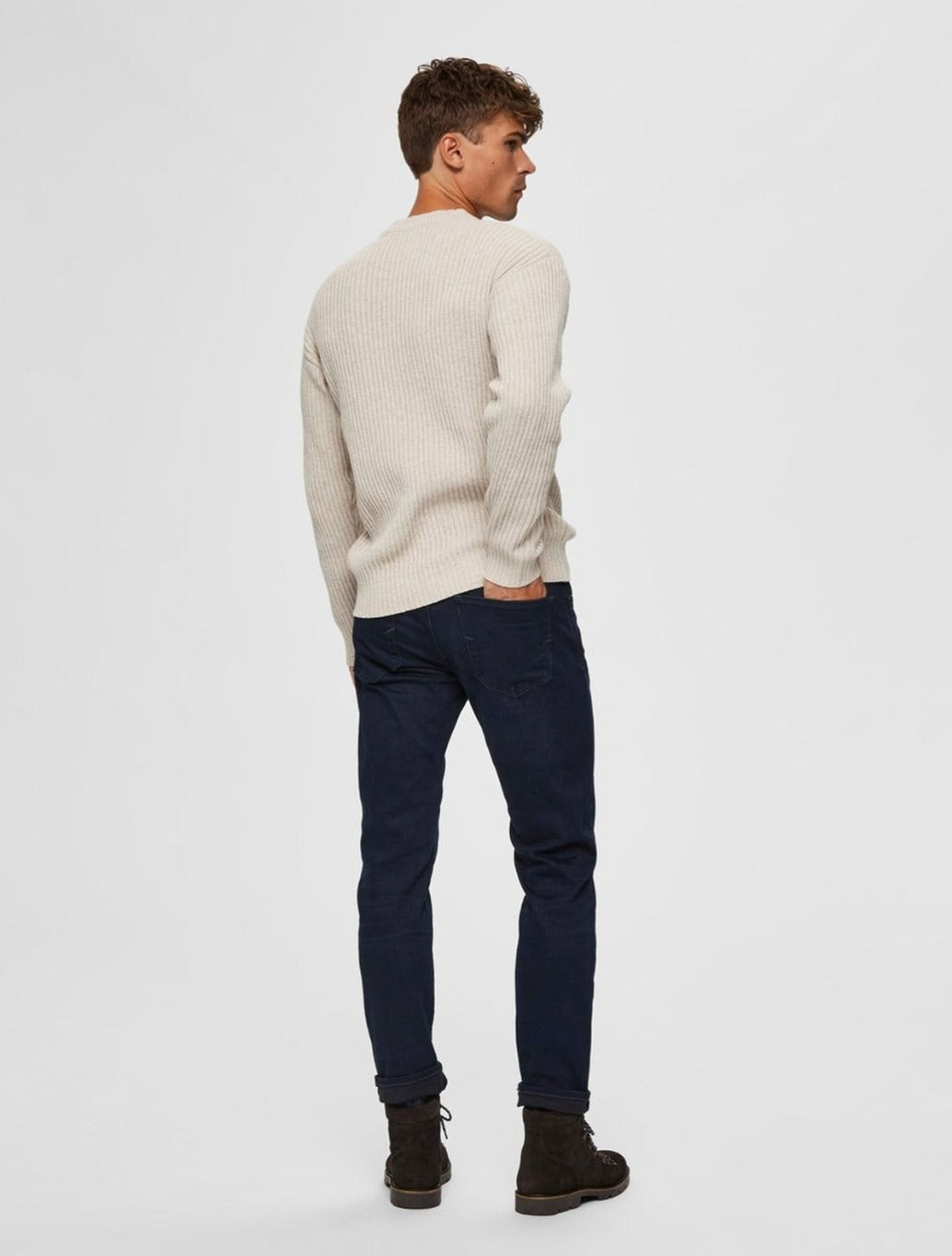 Selected Homme - Scott Straight Fit Jeans - Dark Wash Denim