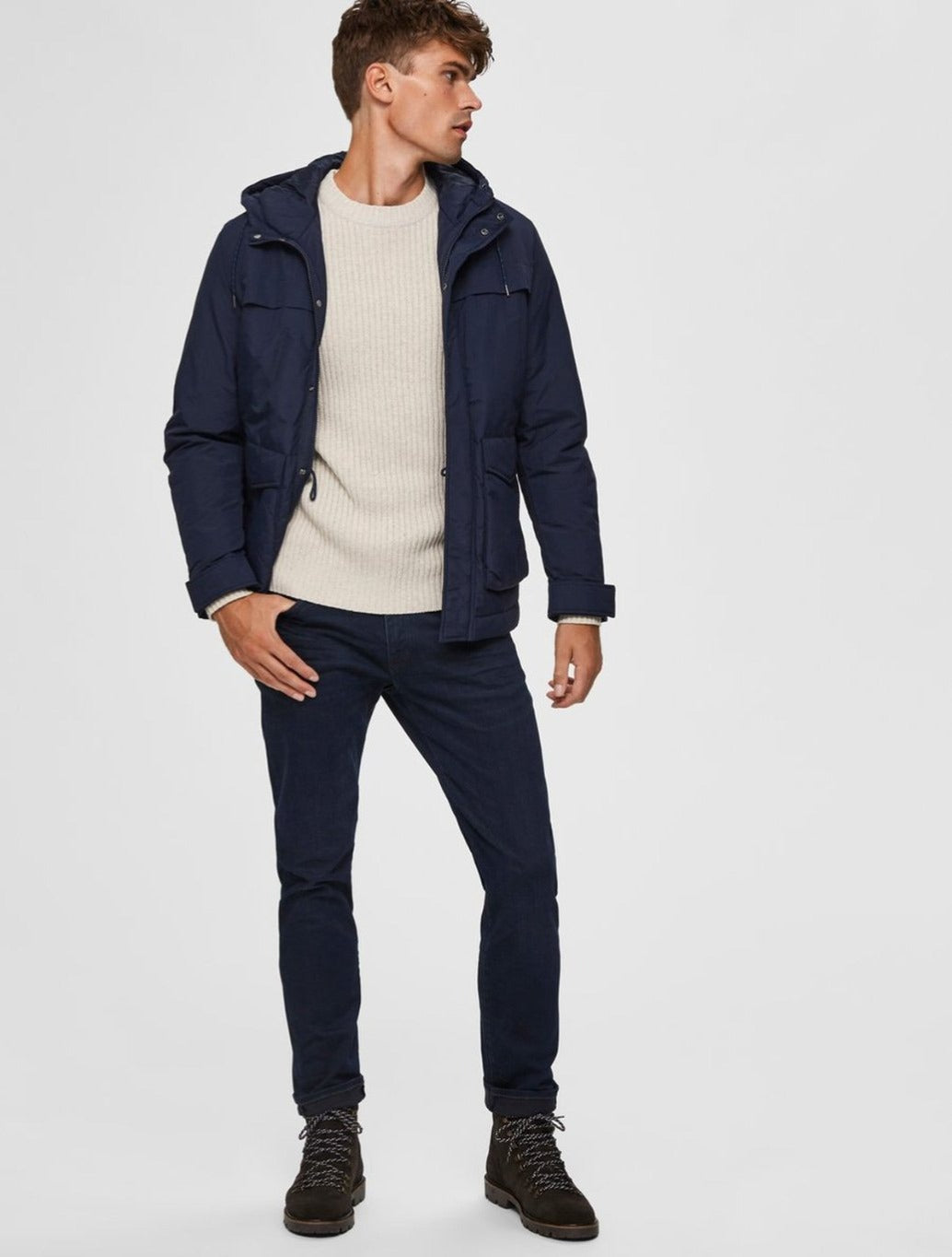 Selected Homme - Scott Straight Fit Jeans - Dark Wash Denim