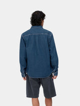 Carhartt WIP - Weldon Stone-Washed Denim Shirt - Dark Blue