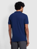 Farah - Blanes Slim Fit Organic Cotton Polo Shirt - Indigo