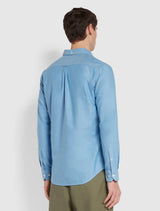 Farah - Brewer Slim Fit Organic Cotton Oxford Shirt - Blue