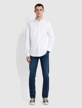 Farah - Brewer Slim Fit Organic Cotton Oxford Shirt - White