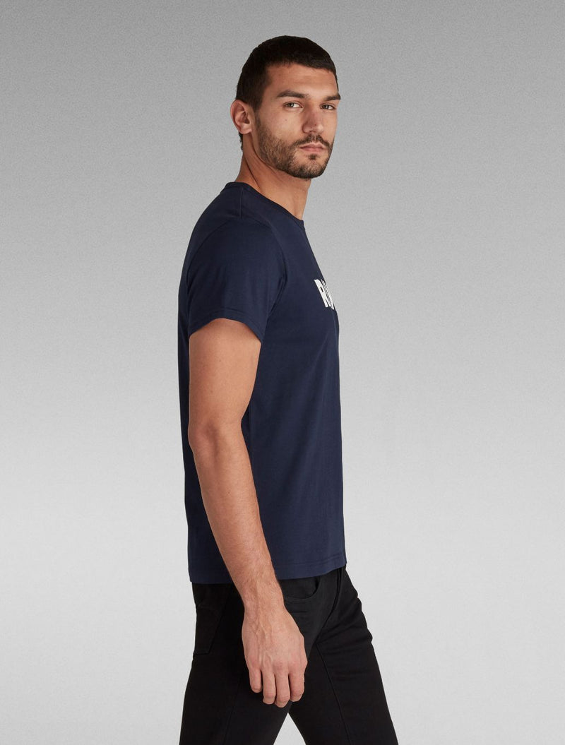 G-Star Raw - Holorn Raw Logo T-Shirt - Navy