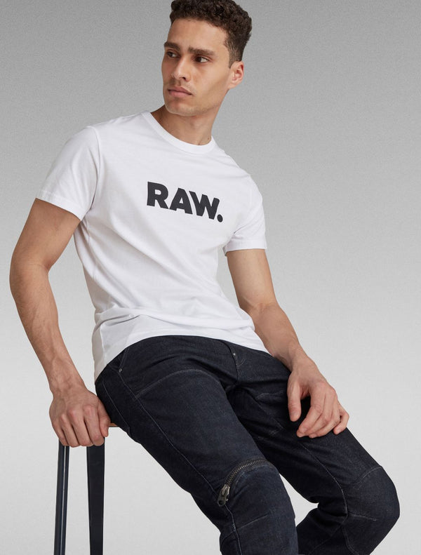 G-Star Raw - Holorn Raw Logo T-Shirt - White