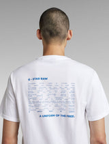 G-Star Raw - Lash Back Text T-Shirt - White