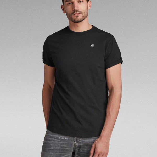 Black Raw Replay Hem G-Star - Sleeve - T-Shirt Lash Menswear –