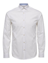 Selected - New Mark Shirt - White & Light Blue