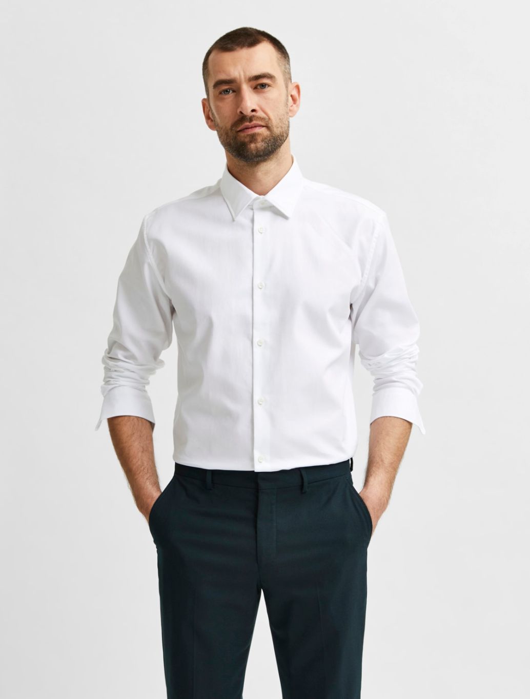 Selected Homme - Ethan Slim Fit Dress Shirt - White
