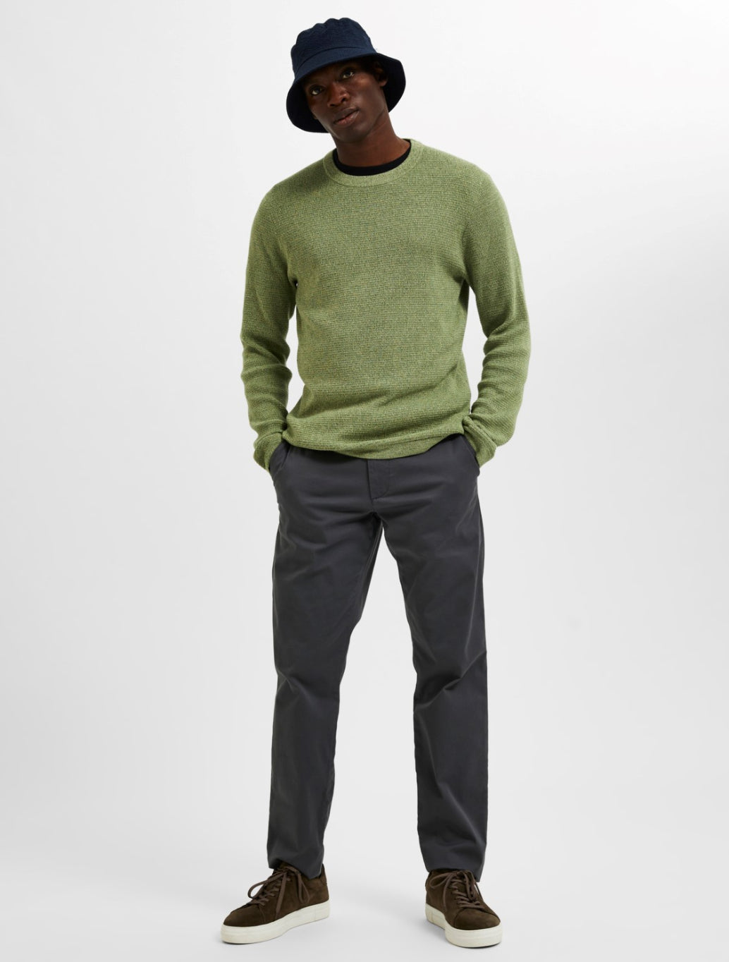 Selected Homme - Miles Slim Fit Chino - Charcoal