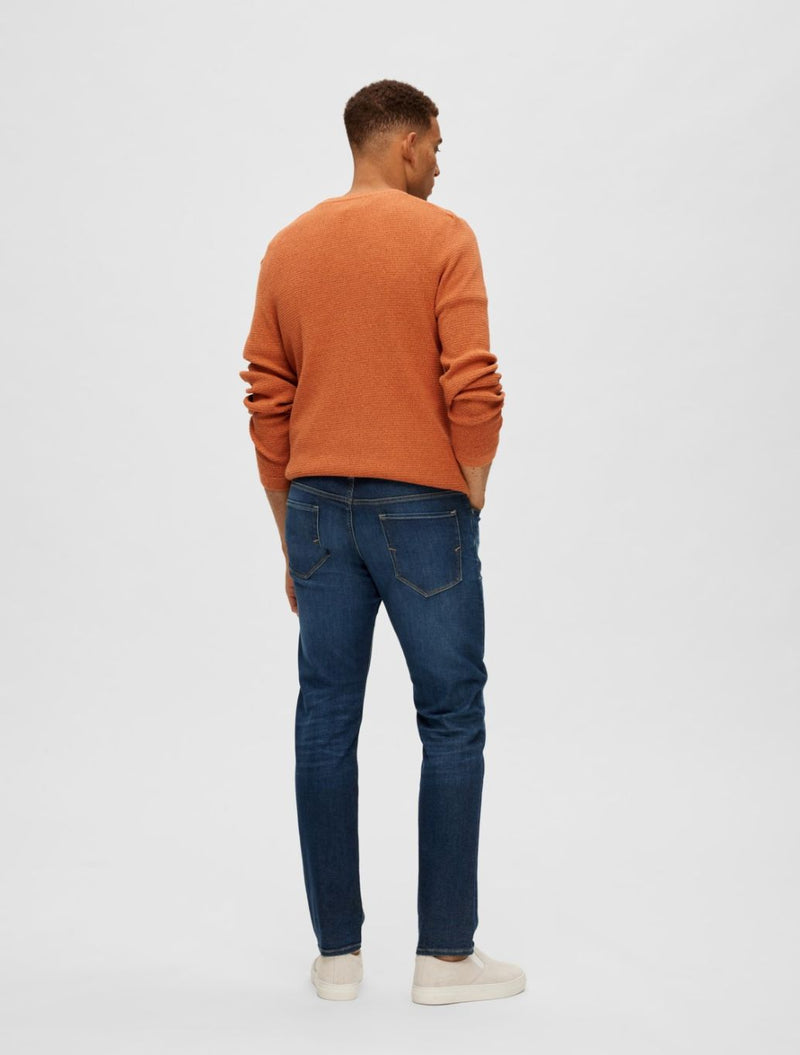Selected Homme - Scott Straight Fit Jeans - Denim Dark Fade