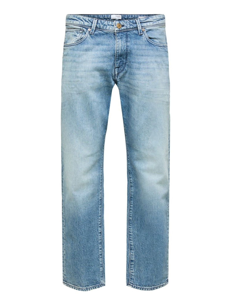 Selected Homme - Scott Straight Fit Jeans - Denim Light Blue